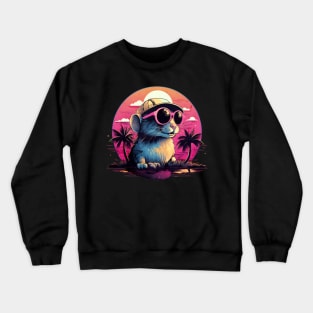 Retro Wave Gerbil Crewneck Sweatshirt